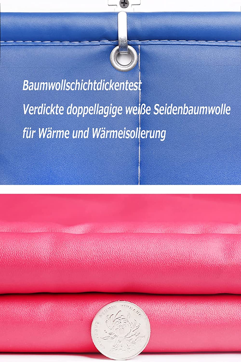 Verdickung Schalldichter Türvorhang,Thermovorhang Haustür,Wärmeschutzvorhang,Winter Wärmeschutzvorhang Baumwollvorhang Winddichte Schallschutzisolierung Wasserdichter (80X240)