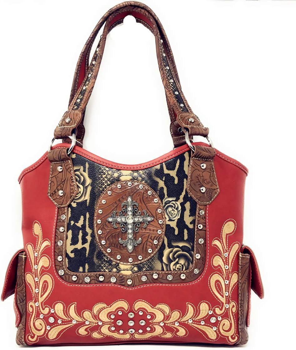 Texas West Women's Rhinestone Cross Shoulder Handbag in 6 Colors