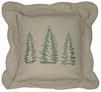 Vista 26 de Donna Sharp Almohada decorativa de pino antiguo con diseño de cono de pino, cuadrado Pino antiguo (piña)