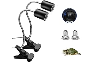 Reptile Heat Lamp Clamp black 2 Pack
