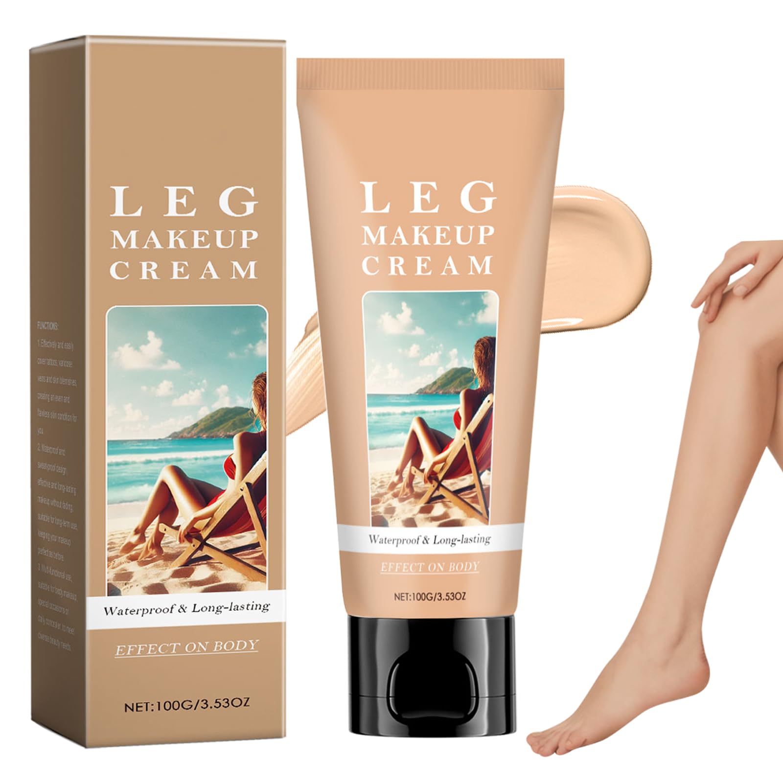 Leg Makeup Waterproof No Transfer, Leg Make Up to Cover Up Tattoo