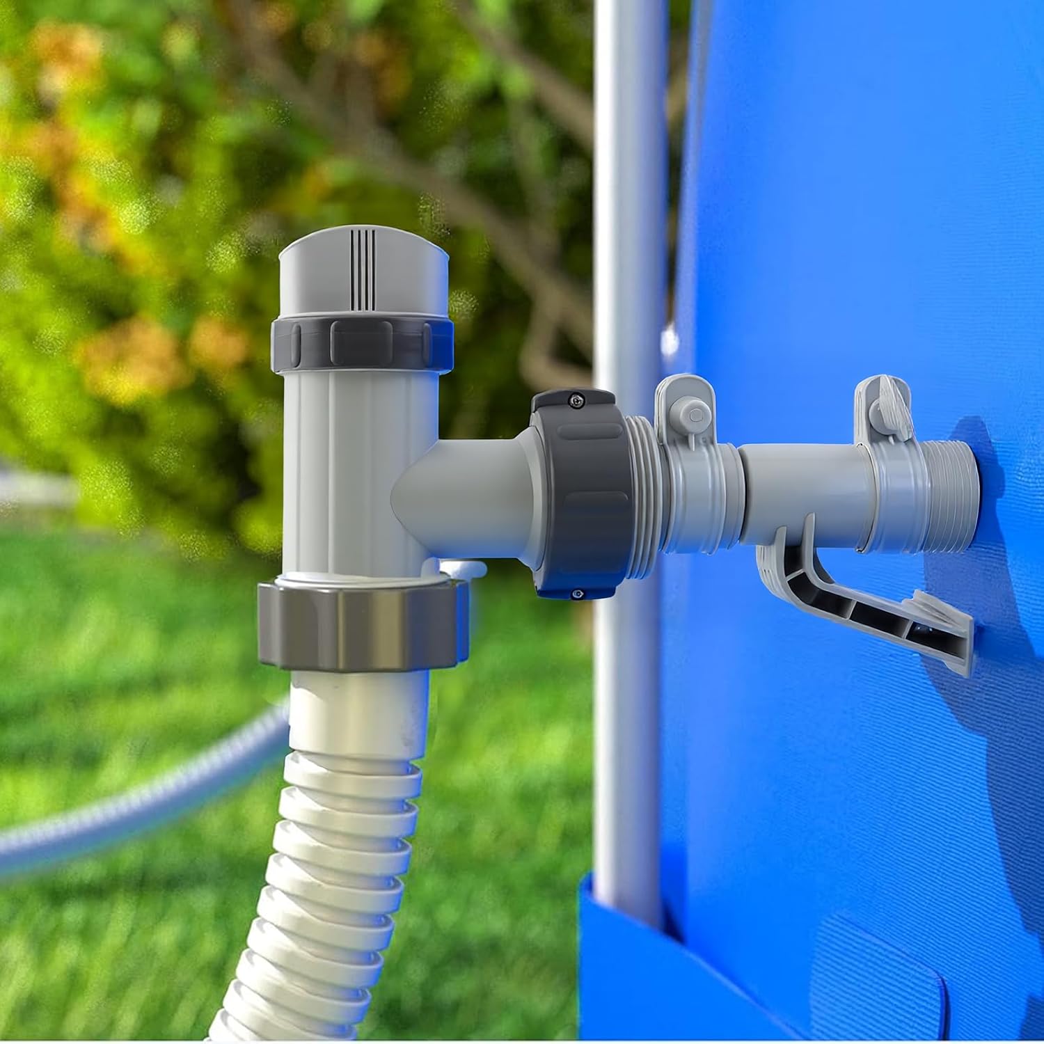 10747 Plunger Valve Compatible with In-tex Pool Parts and Accessories, On/Off Plunger Valve Replacement for Above Ground Swimming Pool and Pool Filter Pump (2 Each)