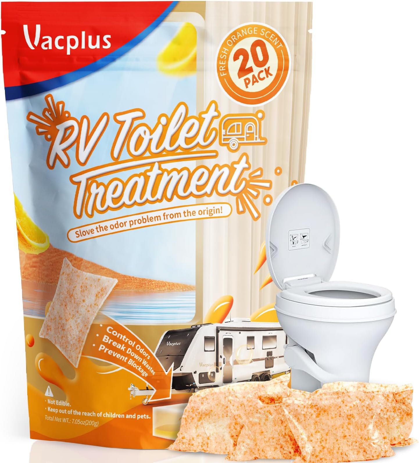 Ridx Holding Tank Deodorizer Pacs, Septic Tank Treatment