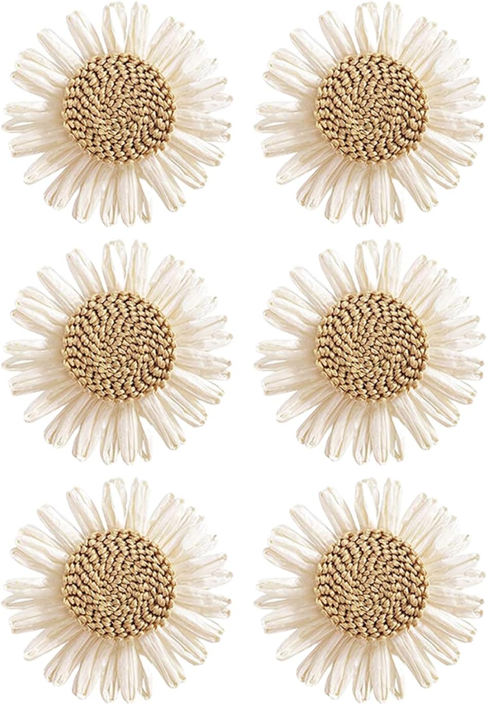 6PCS エレガントな花のアクセント:結婚式やお祭りのフラワーテーブルホルダーのためのダイニングを豊かにする手作りの装飾