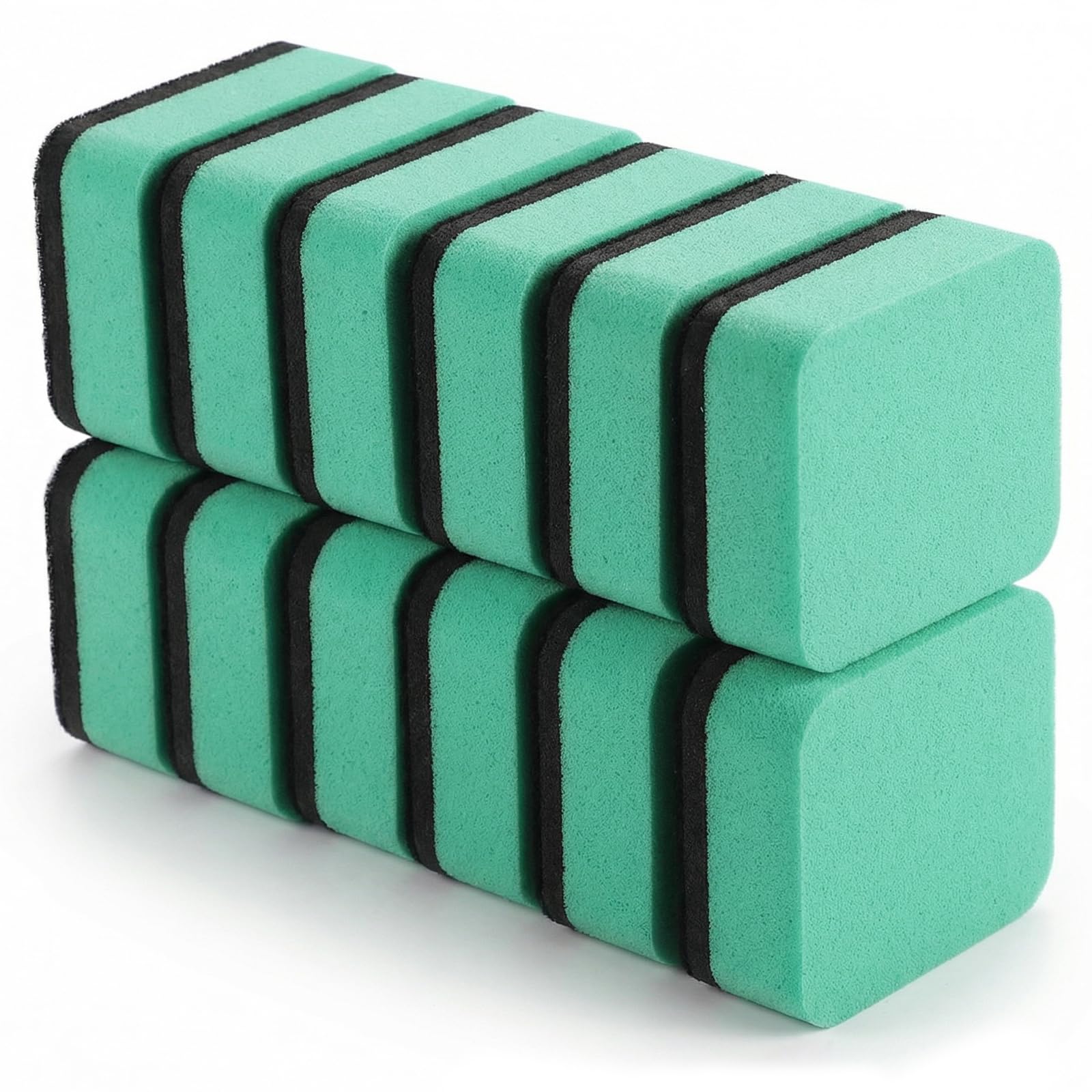 XLIUAX 12pcs Magnetic Whiteboard Erasers, Thick Felt Pad Dry Erase Eraser