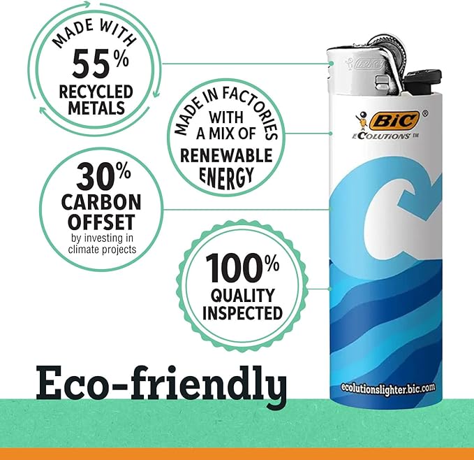 Encendedor BIC Ecolutions Maxi Pocket 6 Unidades Reciclado miniatura 3