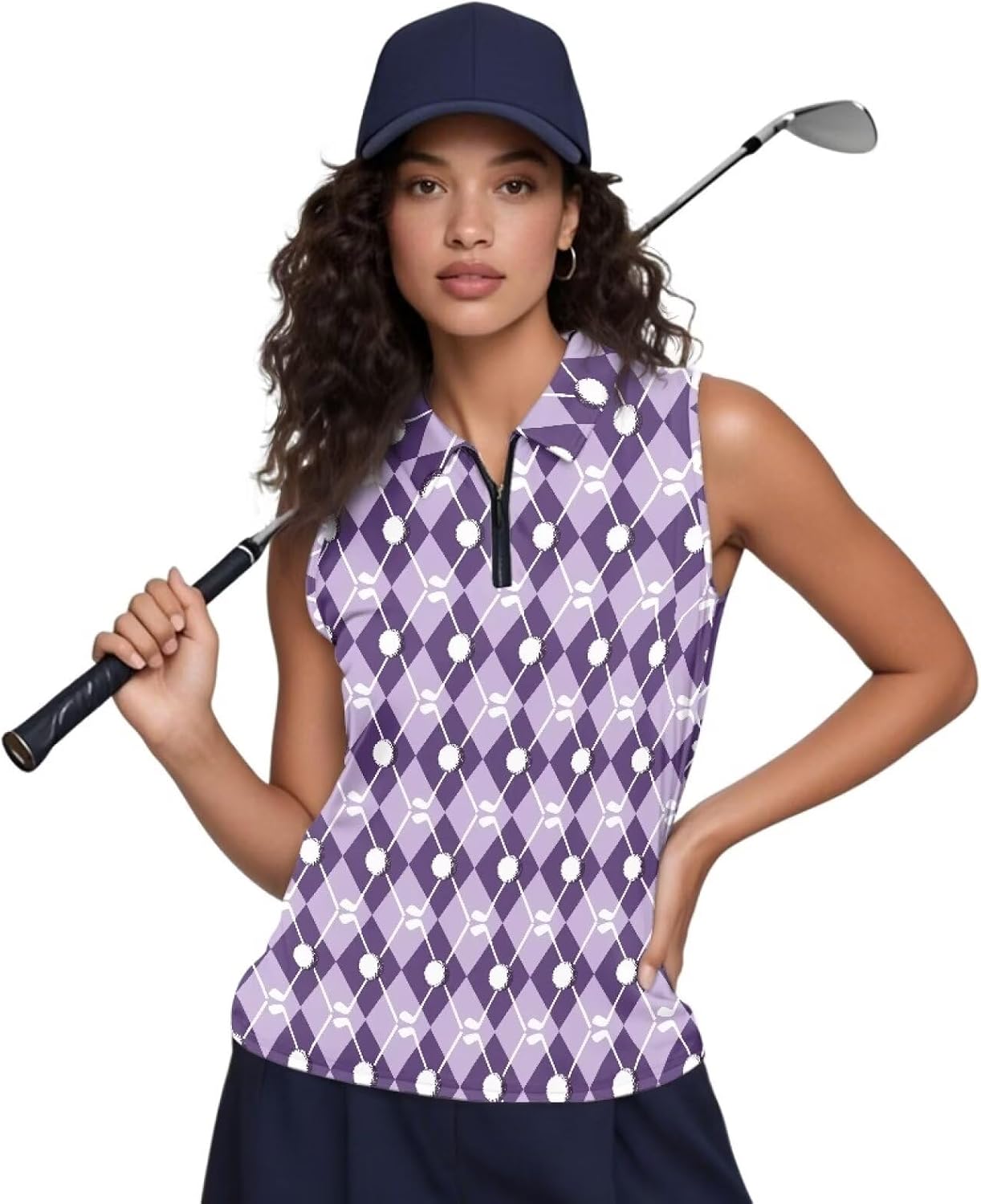 Sleeveless Golf Shirts for Women Lightweight Golf Tennis Shirt Athletic Workout Tank Tops Size XS-2XL