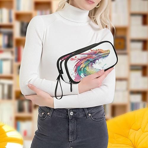 Vista 46 de Estuche para lápices de fútbol y fútbol, estuche grande para lápices para niños y niñas, compartimentos con cremallera, gran capacidad, papelería