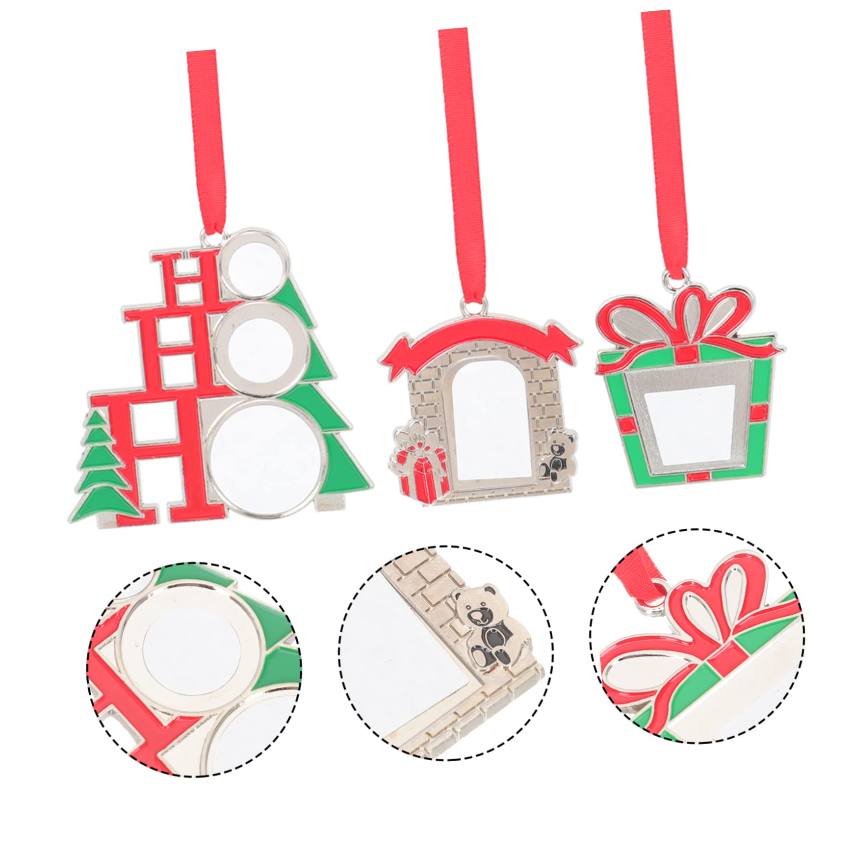 TOPBATHY 16 STK Christbaumschmuck Weihnachtsdekoration Sublimationsanhänger Personalisierter Weihnachtsschmuck Weihnachts-Layout-Requisite Sublimationsrohlinge