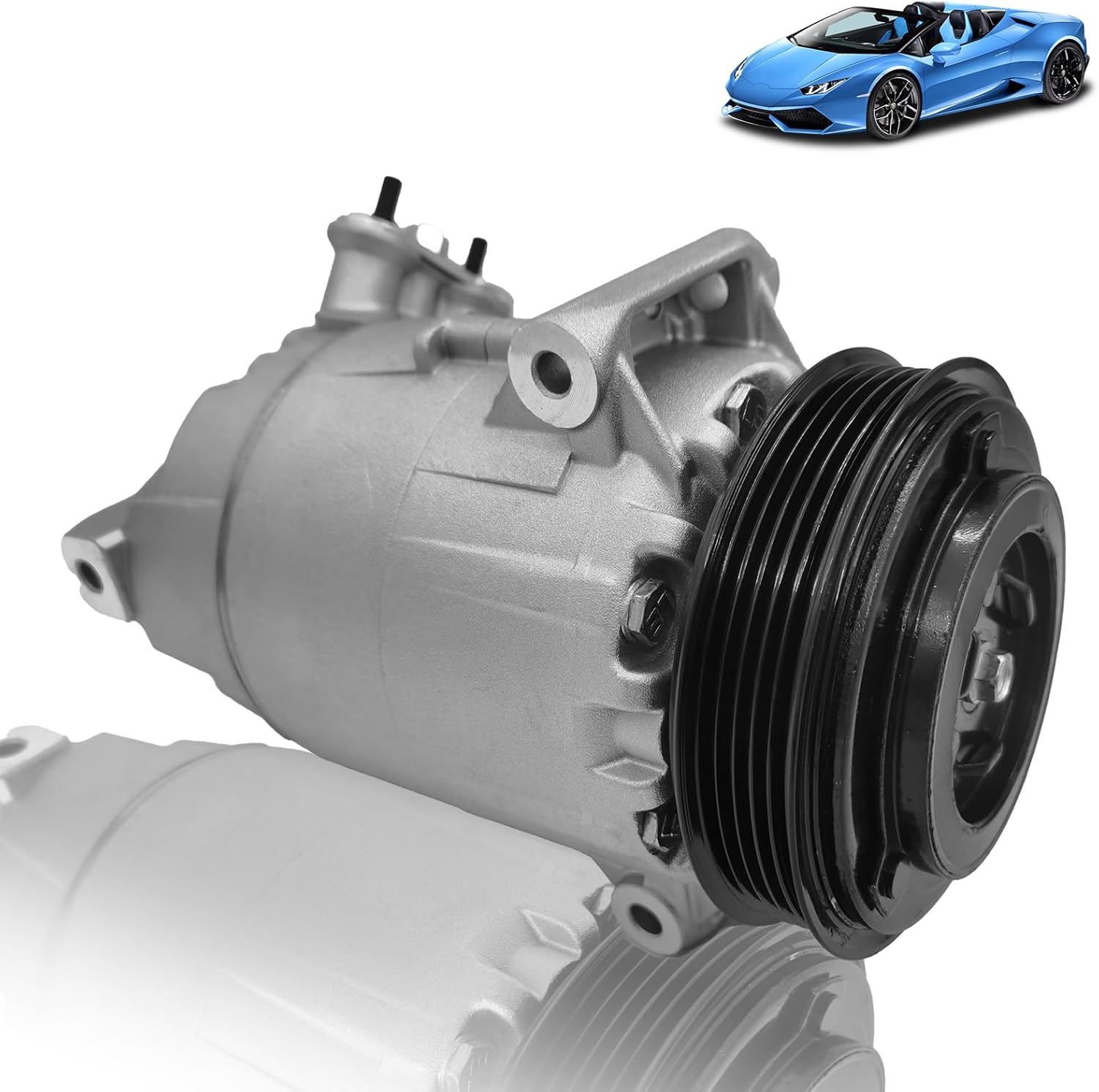 AC Compressor for Chevy Impala/Malibu/Equinox,Buick Regal,GMC Terrain 2.0L-2.5L 2013-2019|Air Conditioning Compressor OE Replacement 67222,68222 |A/C Compressor with Complete Clutch Kit