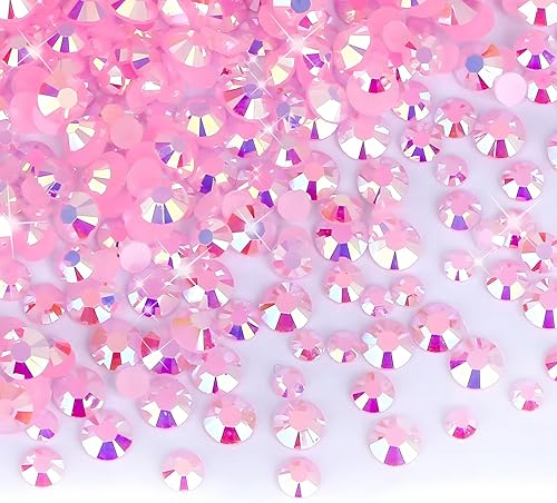 25000 unidades de diamantes de imitación AB color rosa con parte trasera plana, de 0.118 pulgadas, 0.157 pulgadas, no termofijos, para manualidades,