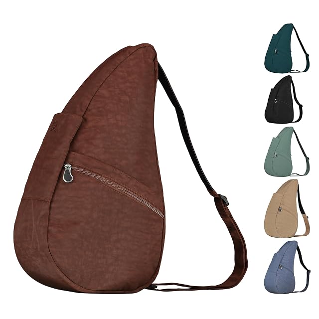 AmeriBag 19 Nylon Healthy Back Bag Ergonomic Crossbody Sling for Everyday Use Travel Walking Comfort