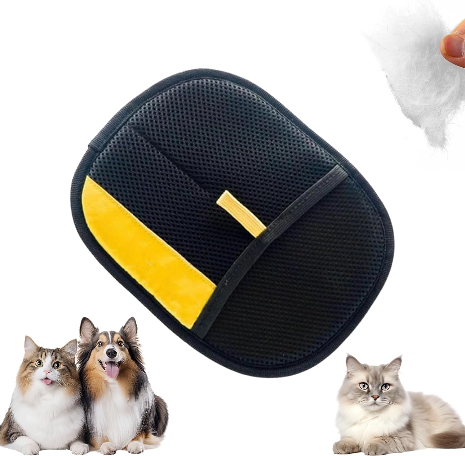 Double-Sided Pet Grooming Gloves, Cat Grooming Gloves, Pet Grooming Gloves for Dogs Bathing, Pet Grooming Gloves, Versatile Grooming Gloves for Washing, Deshedding, Grooming (1pcs)