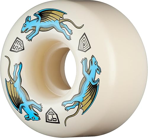 Miniatura 68 de Ruedas de patineta Powell Peralta Dragon Formula 88A, A2, 54mm x 39mm 88A A2 Asimétrico