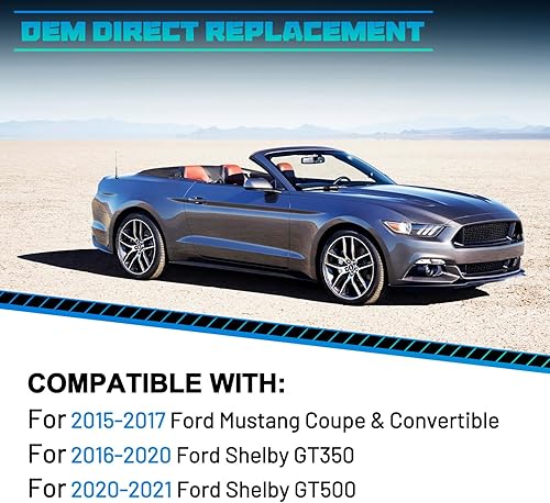 Miniatura 5 de Faros delanteros para Ford Mustang Coupé y Convertible 2015 2016 2017, apto para Ford Shelby GT350 2016-2020, Ford Shelby GT500 OE 2016-2020,