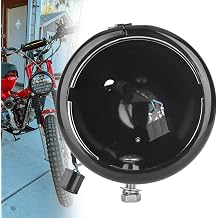 Chelhead 5.75in Motorcycle LED Headlight Housing Black Headlight Bucket for Round 5 3/4 Led Headlamp Compatible with Most Softail Sportster XL 1200 XL883 Dyna Customs