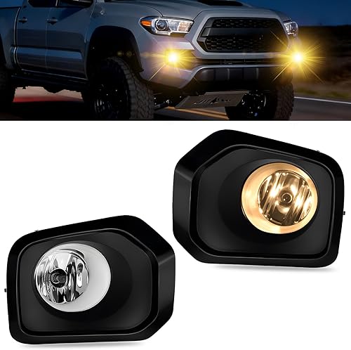 Miniatura 22 de Luces antiniebla para parachoques de conducción para Toyota Tundra 2014-2021 con bombillas halógenas H11 12V 55W e interruptor y kit de cableado