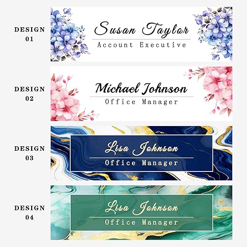 Miniatura 4 de Placa de nombre de escritorio de oficina, regalos personalizados de oficina para decoración de escritorio, acrílico de 8 x 2.4 pulgadas, placa de