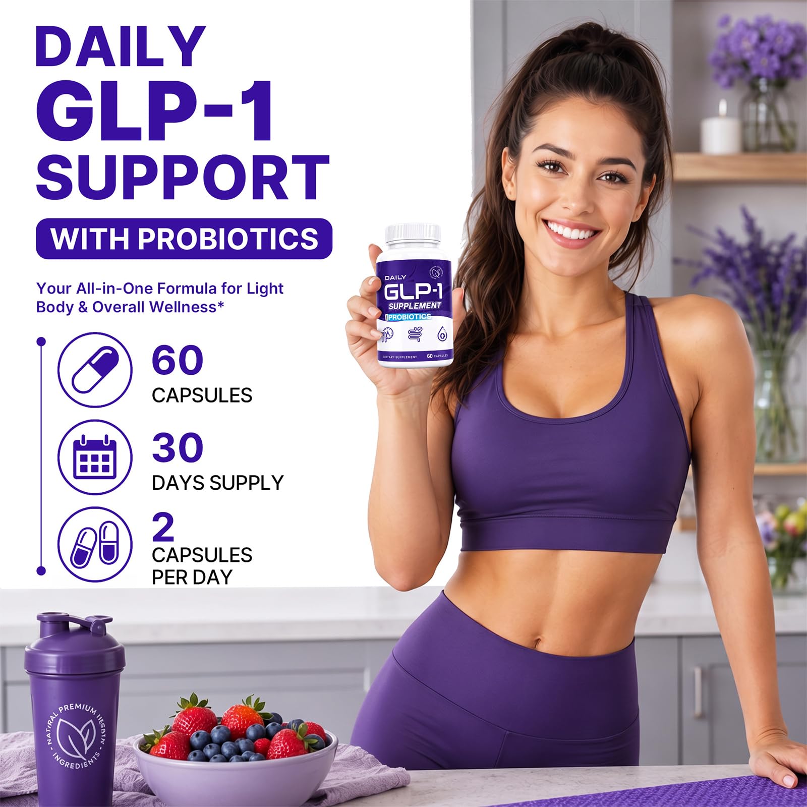 GLP-1, GLP1 Supplement for Women Men, Digestive & GLP-1 Support, 60 Caps — Amazon image 6