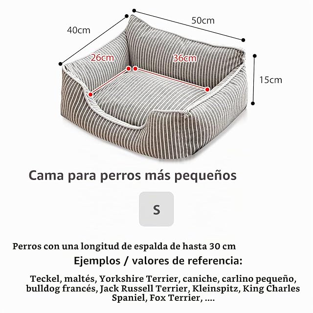 Foto 4 de 6 de PETCUTE Cama Gato y Perros Pequeños,Camas para Perros,Ortopédica Cama para Perros de Espuma Viscoelástica…