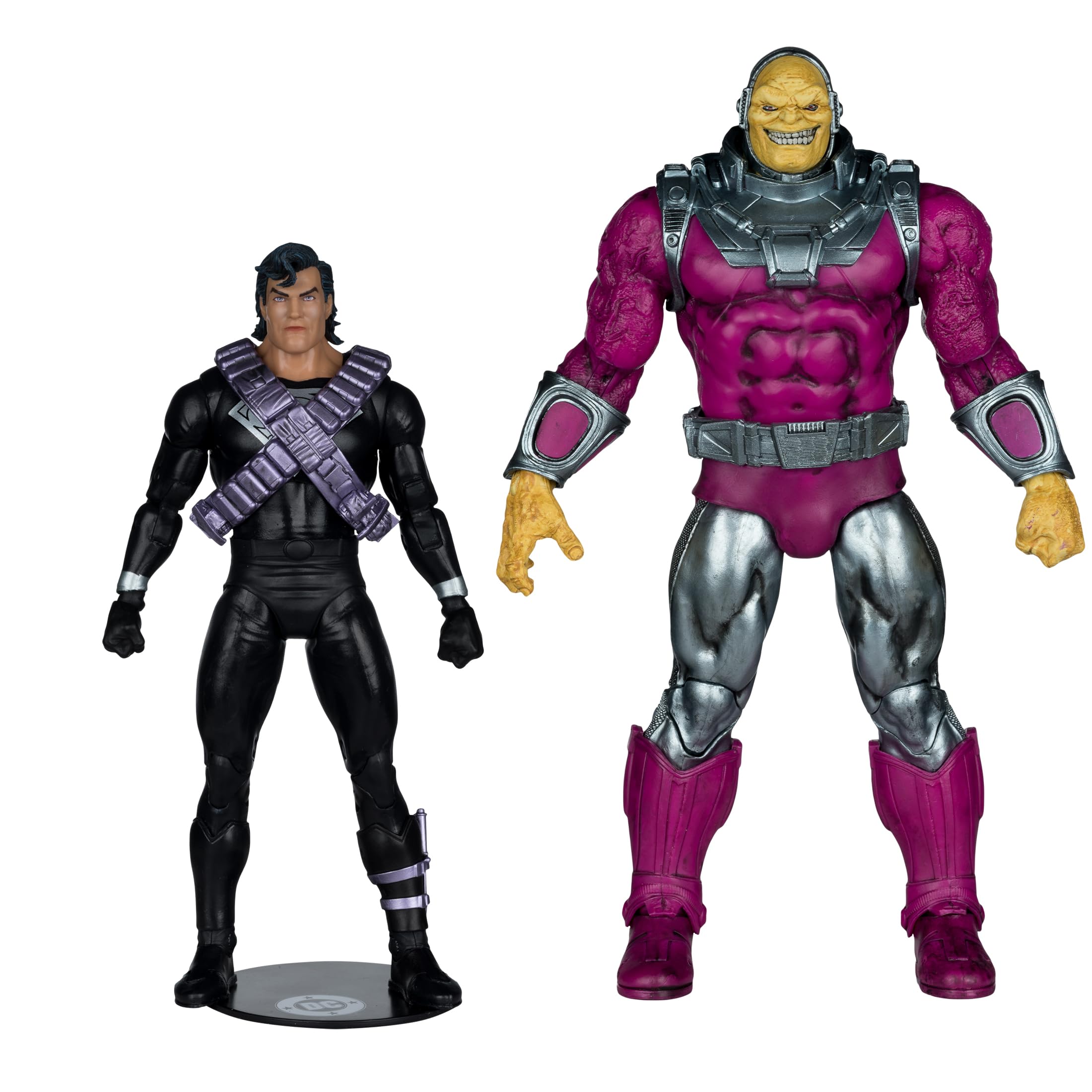 McFarlane DC Multiverse Megafig Actionfigur 2er Pack Mongul vs Superman (Return of Superman) 25 cm