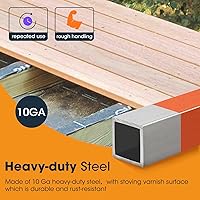 Vista 5 de Herramienta para enderezar tabla de cubierta, herramienta ajustable de acero resistente de 10 Ga para enderezar tablas de doblar para apretar