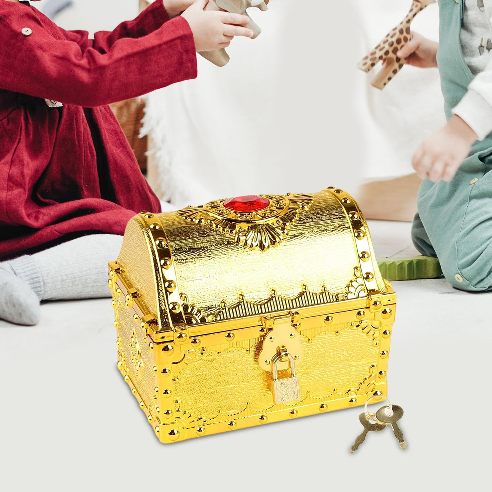 Amazon | Toysmith 海賊の宝箱、宝物コレクション収納ボックス、子供用