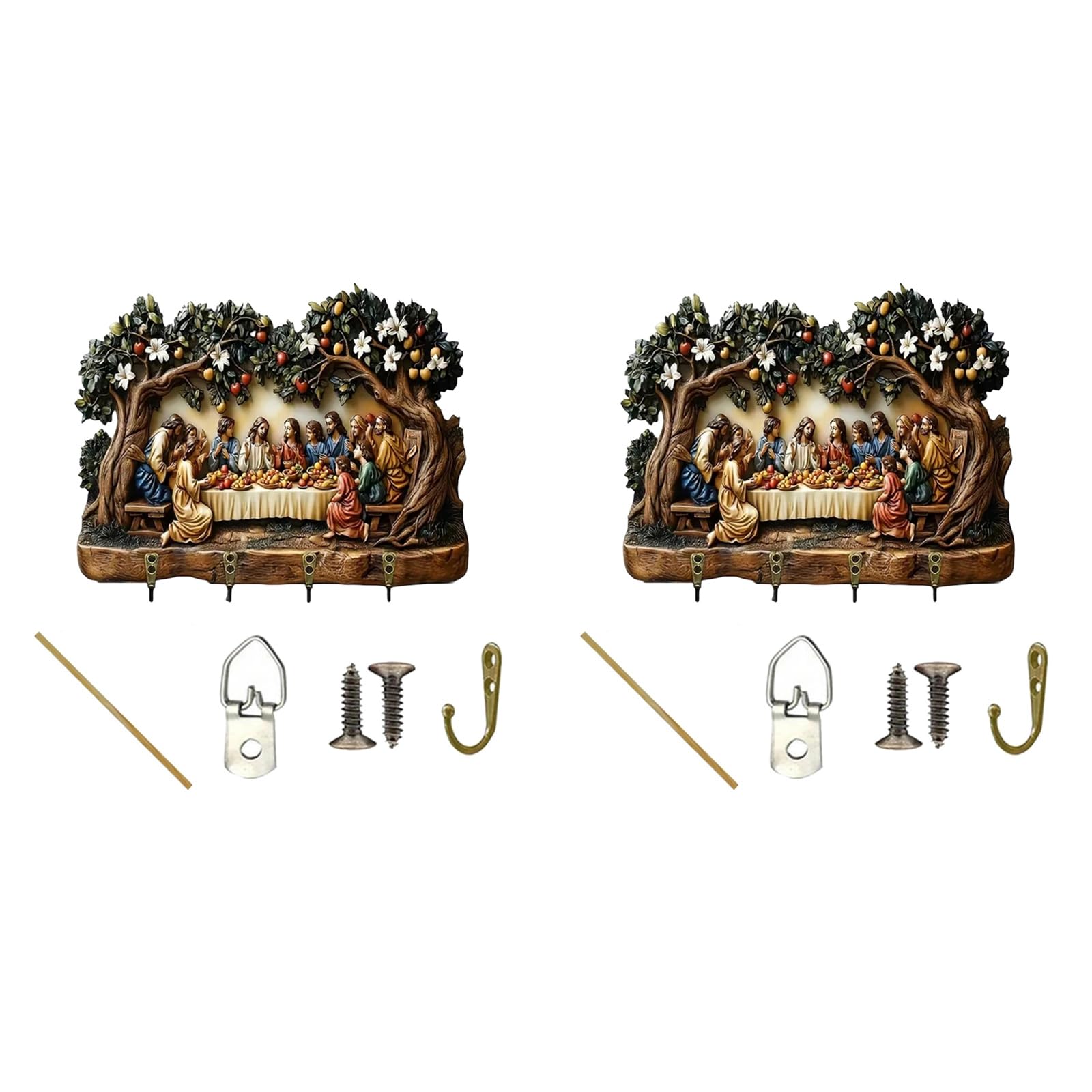 Tsophreniq F Modern Wooden Holder Wall Mount Decorative Metal Hooks & Shel For Entryway, Living Room, Bedroom, Easy Installati Keys Holder