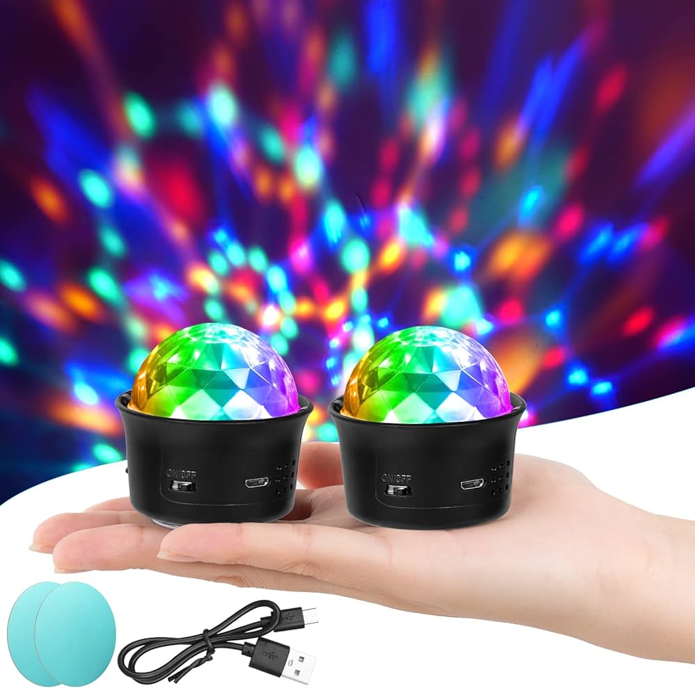 Luce Discoteca Ricaricabile Con Telecomando - Sfera LED RGB Per Feste Con Effetti Musica