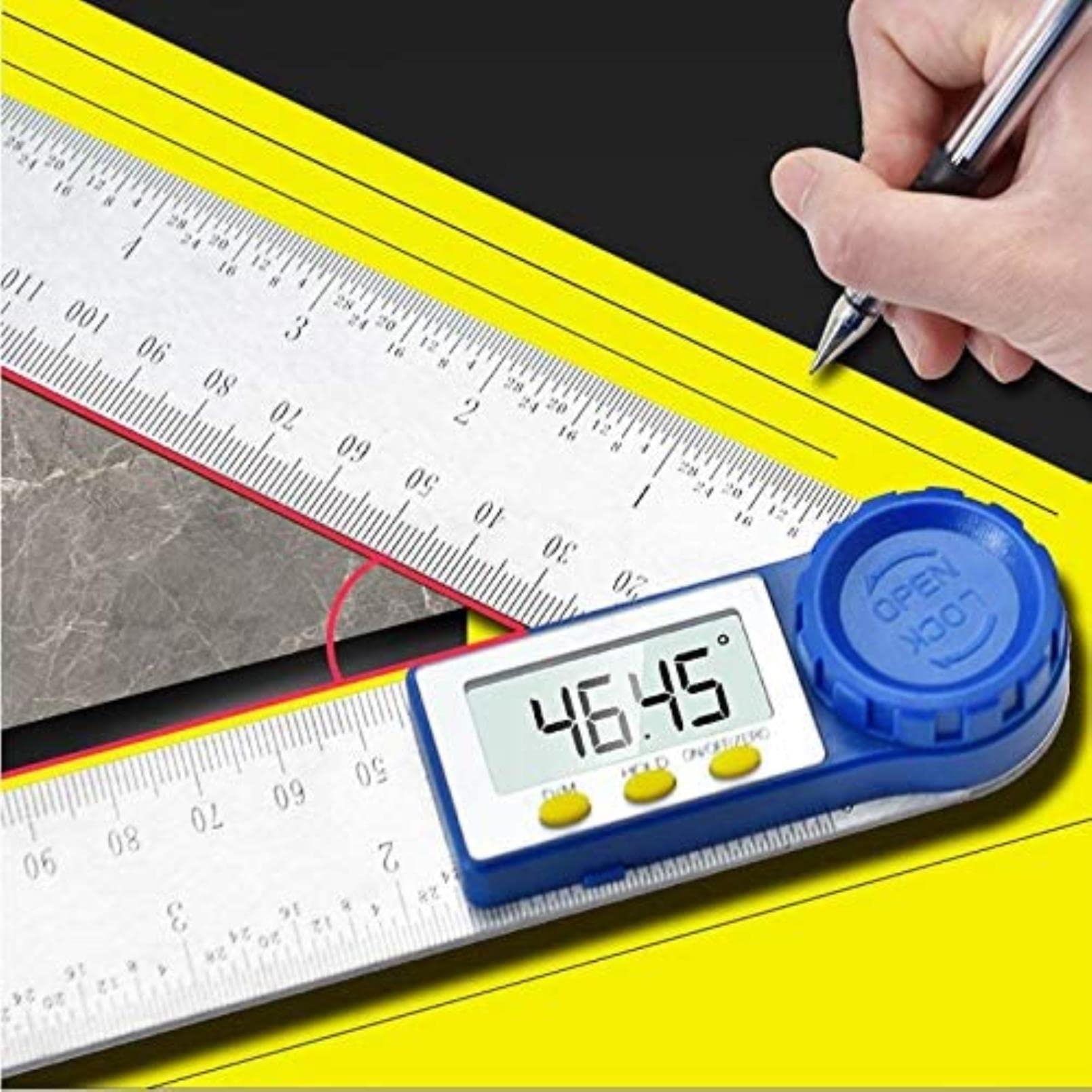 200mm cyfrowa linijka kątowa do przenośnika kątowego Inklininometr, Goniometr, Elektroniczne narzędzie do pomiaru kąta