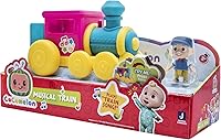 Vista 8 de CoComelon Característica vehículo, tren – vehículo de tren con sonidos – Figura exclusiva de conductor JJ – Se adapta a 4 figuras – Ruedas gratis
