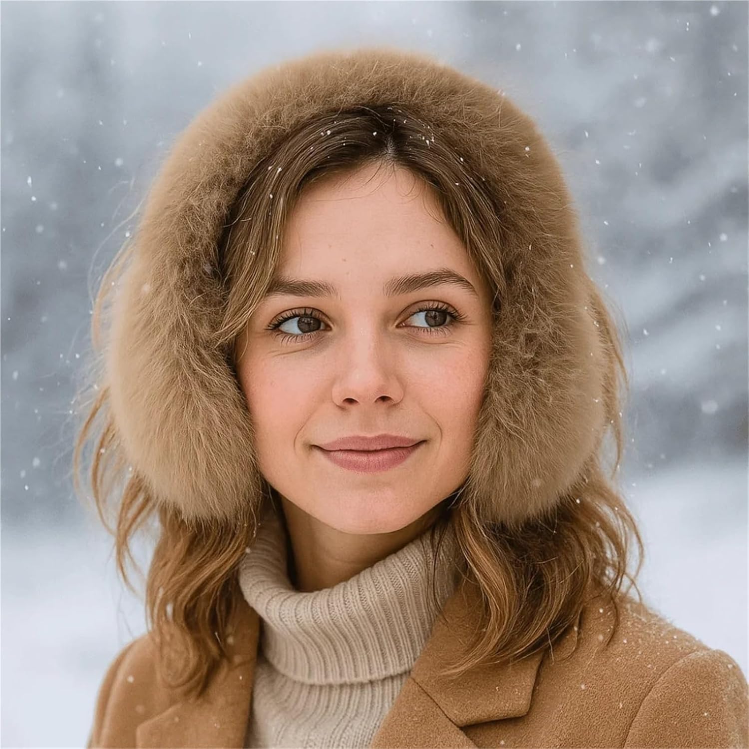 Plush Winter Ear Muffs - Foldable Ear Warmers for Men & Women - Outdoor Cold Protection ()
