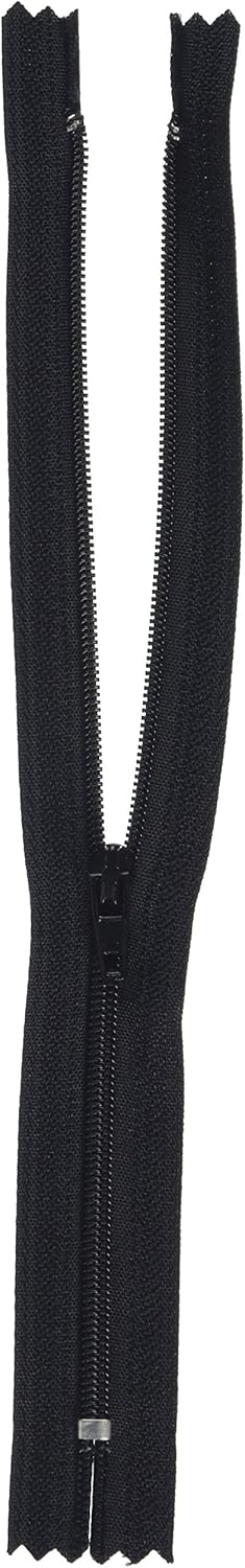 LEDUC Zip-5pc Black Nylon zips-Size 20cm, XXXX-Large, 5 Piece