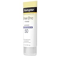 Vista 13 de Neutrogena Loción de protección solar Sheer Zinc Oxide Dry-Touch con SPF 50 de amplio espectro, resistente al agua, hipoalergénico y no graso