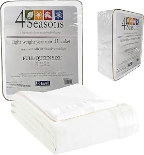 Thermee snow-colored micro flannel blanket