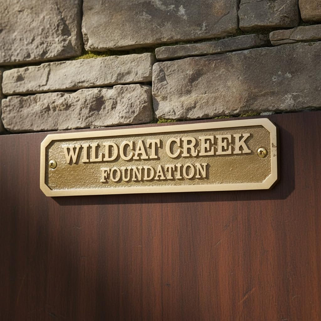 Custom Brass Door Plaque – Personalized Name Plate with Engraved Message | Rectangular Shiny Brass Wall Mount Sign | Custom Size Metal Door Plate for Home, Office & Room Decor(15x5 Cm)