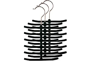 Home Basics 3-Pack Non-Slip Organizer Rack 3 Pack Velvet Tie Hanger
