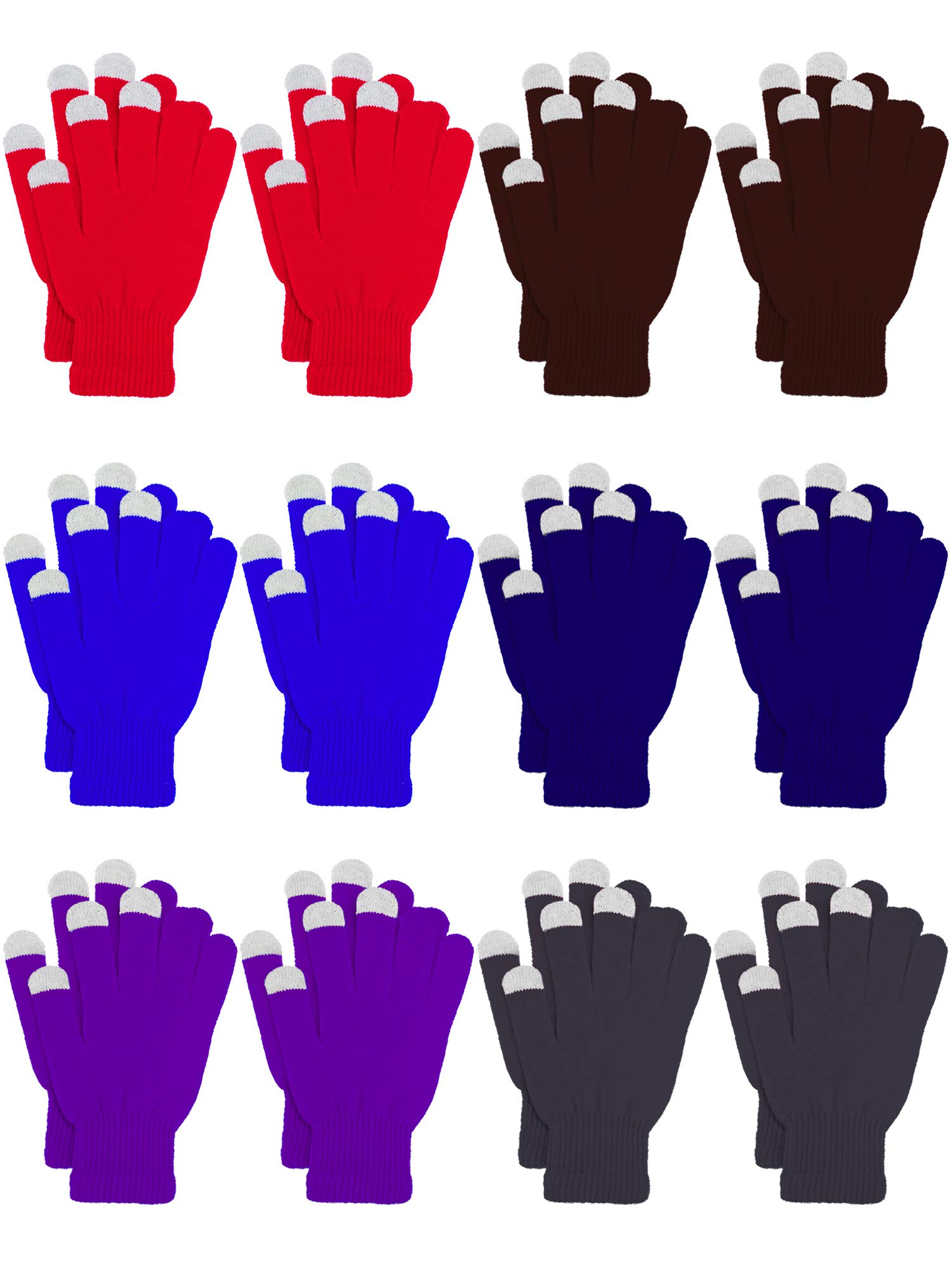 Pangda 12 Pairs Touch Screen Gloves