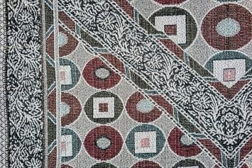 Islamic Thin Janamaz Sajjadah AMN149 Portable Muslim Prayer Mat Sajadah Carpet Chenille Woven Embroidered Rug Travel Namaz Area (Color_02)