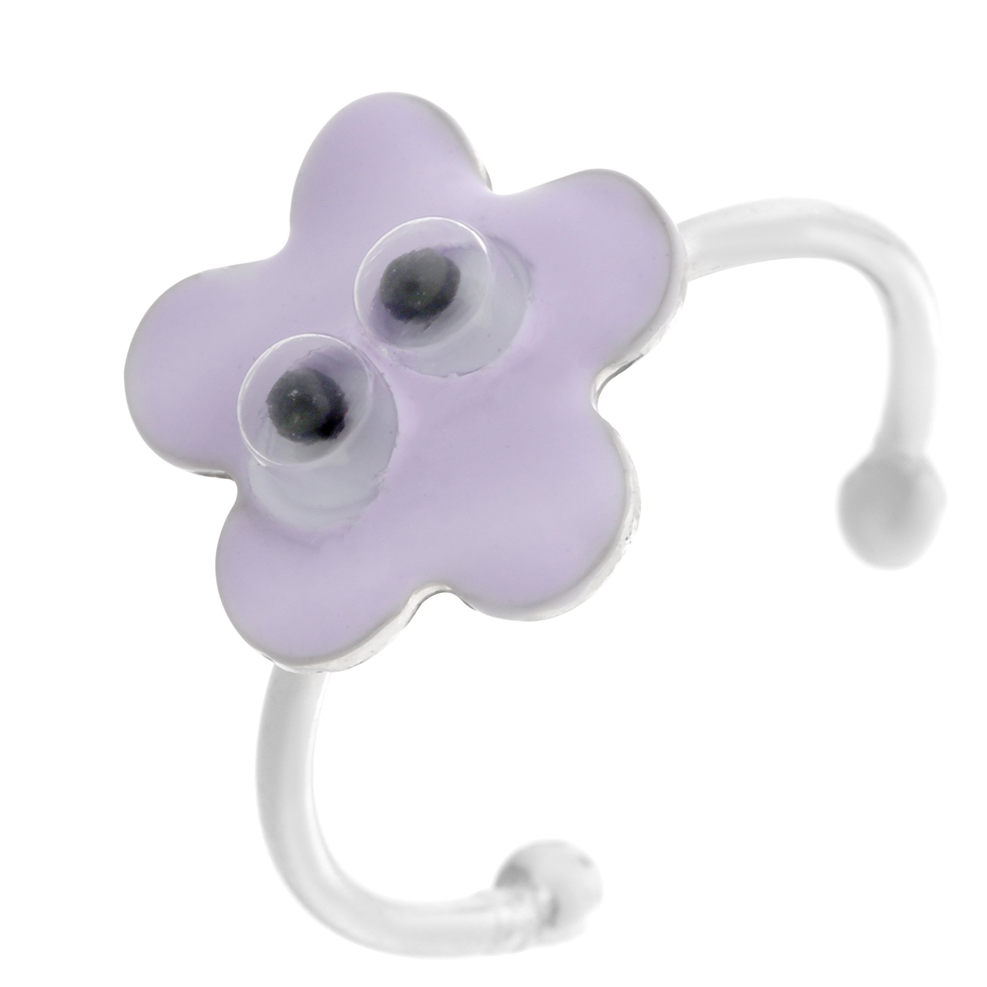 Orphelia 925 Silver Kids - Set di bracciale + anello a forma di fiore con angelo viola