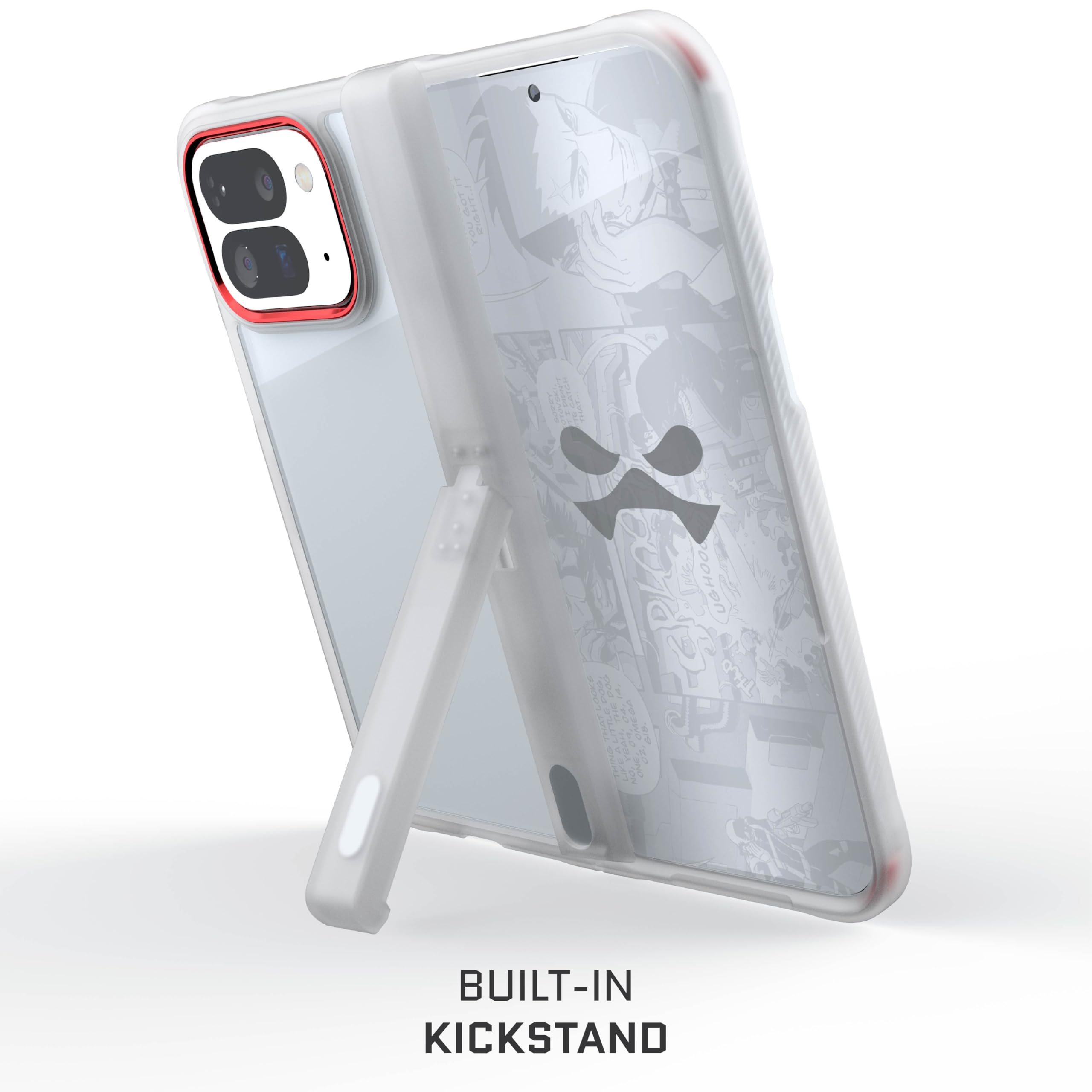 Ghostek Covert Schutzhülle für Pixel 10 Pro Fold 2025 mit integriertem Ständer und vollständigem Scharnierschutz, transparent, entworfen für Google Pixel10 Pro Fold 20,3 cm (8 Zoll) (transparent)