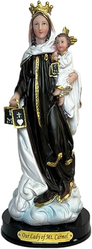 Virgen Del Carmen 8.6 pulgadas de altoNuestra Señora del Monte Carmel Estatua Religiosa Figura Nueva