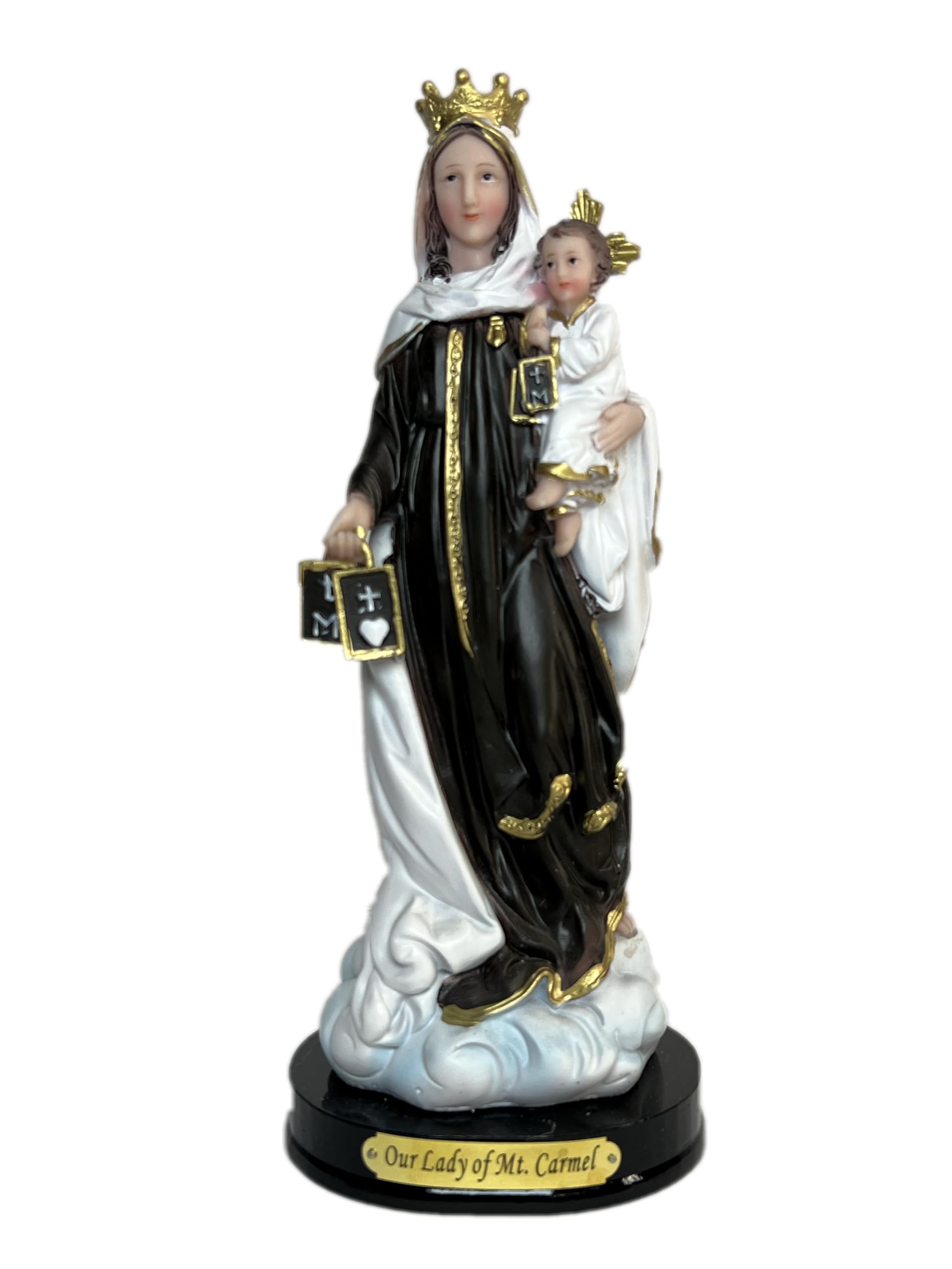 Virgen Del Carmen 8.6" Inch Tall/Our Lady of Mt. Carmel Statue Religious Figure New
