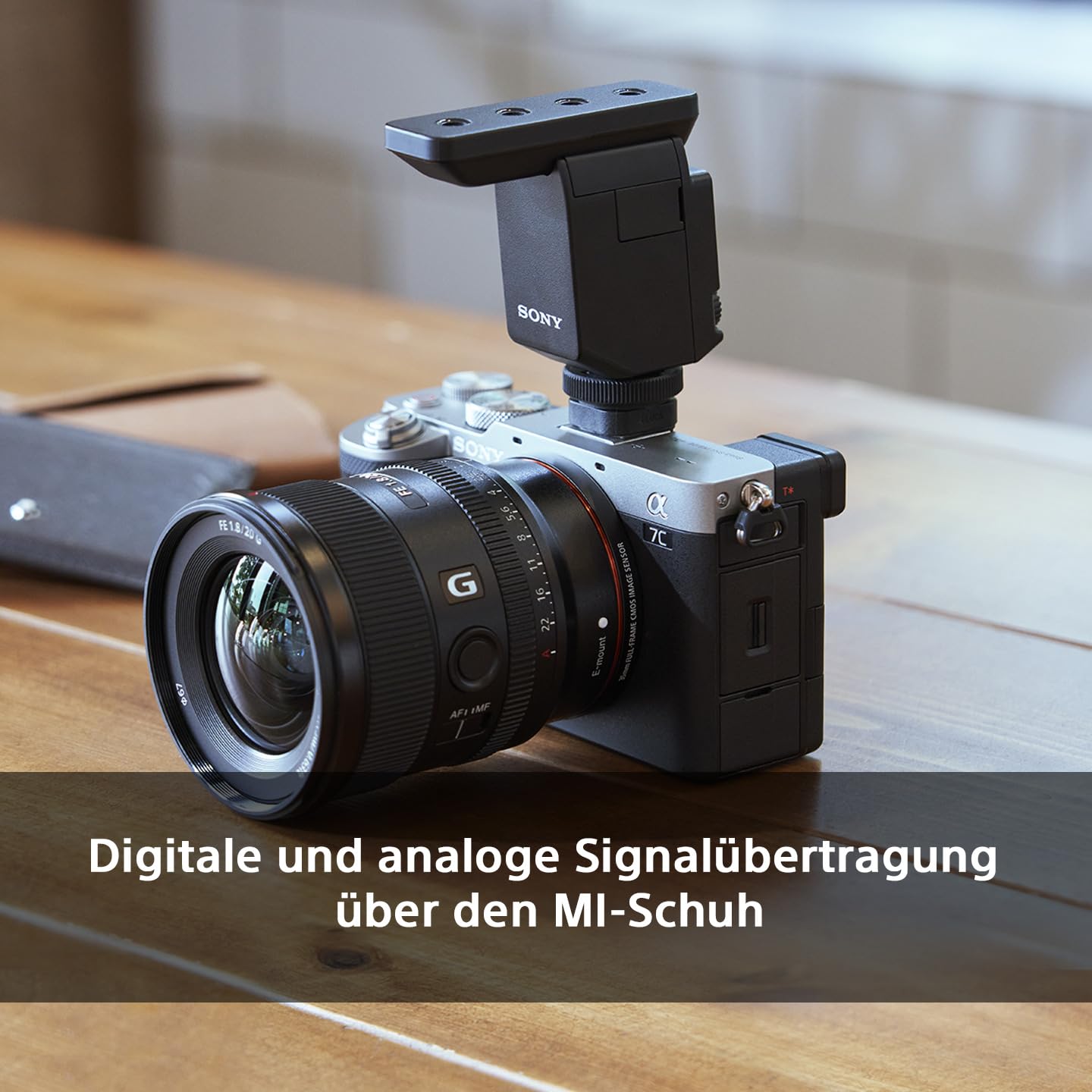Sony ECM-B10, Kabelloses Shotgun Mikrofon, Rauschunterdrückung, einfache Bedienung, Ideal für Kameras, Interviews, Vlogs, Content Kreation, Streaming