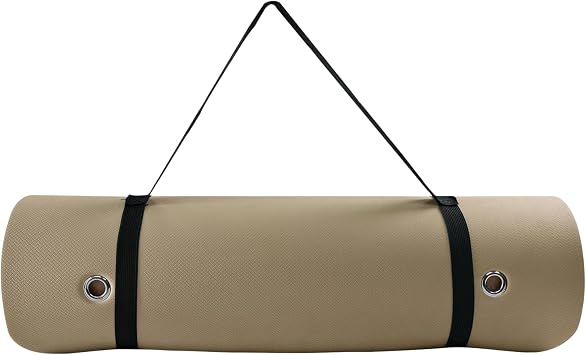 TONE Fitness Hanging Yoga Mat, Pilates Mat, Exercise Mat for Home Workouts with Carry Strap | V Pattern | Multiple Colors