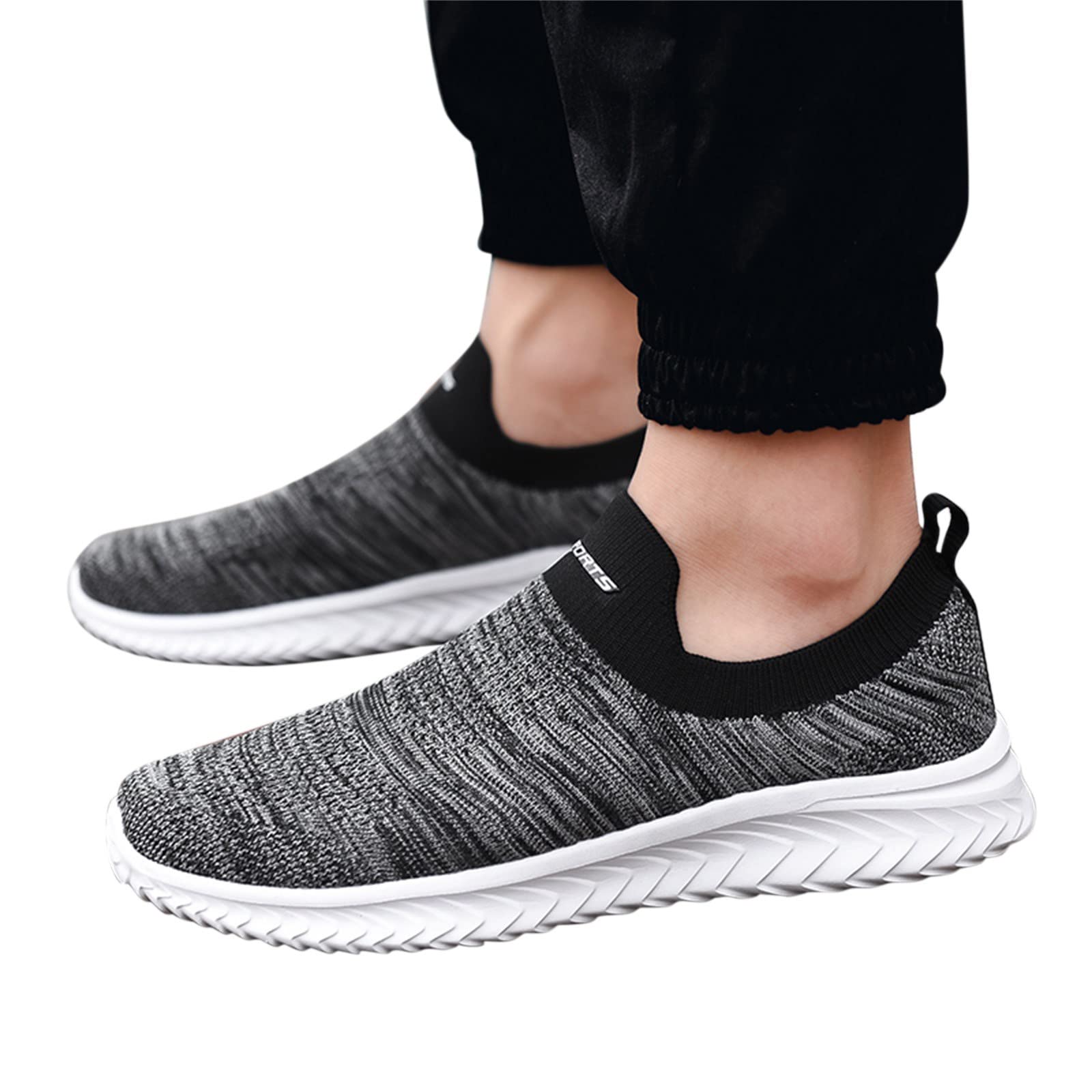 Zapatos deportivos de malla de punto de verano para hombre, ligeros