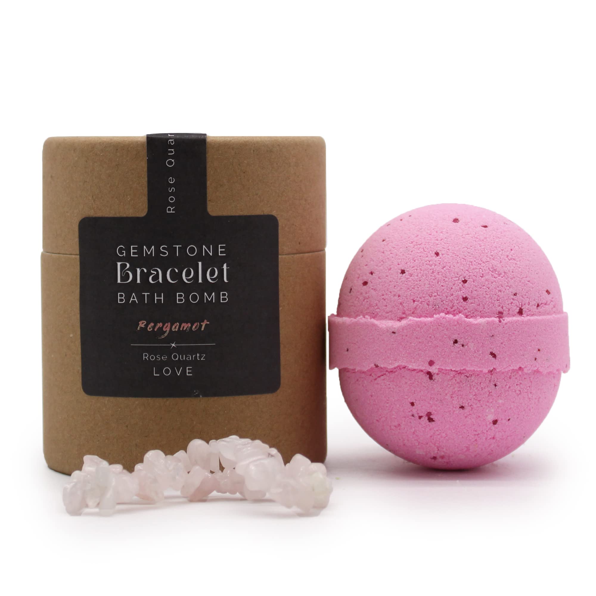 Line Natura Bath Bomb Rose Quartz Gem Bracelet Bath Bomb