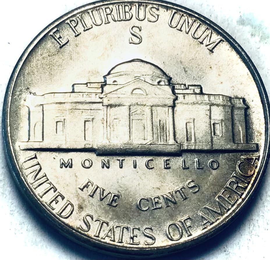 1945 S Jefferson Silver BU MS Nickel Mint State