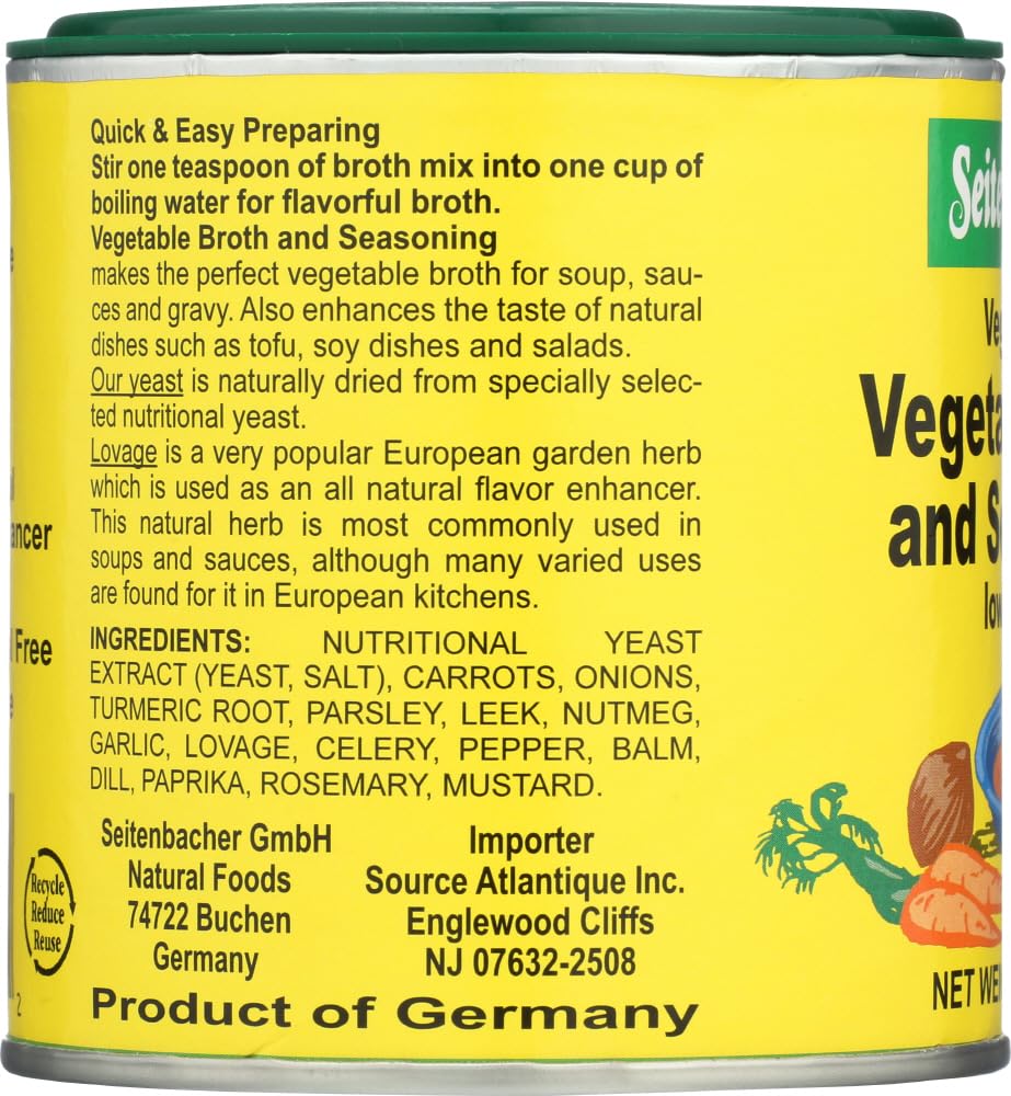 Seitenbacher Vegetable Broth and Seasoning - 5 oz. can (3-Pack)