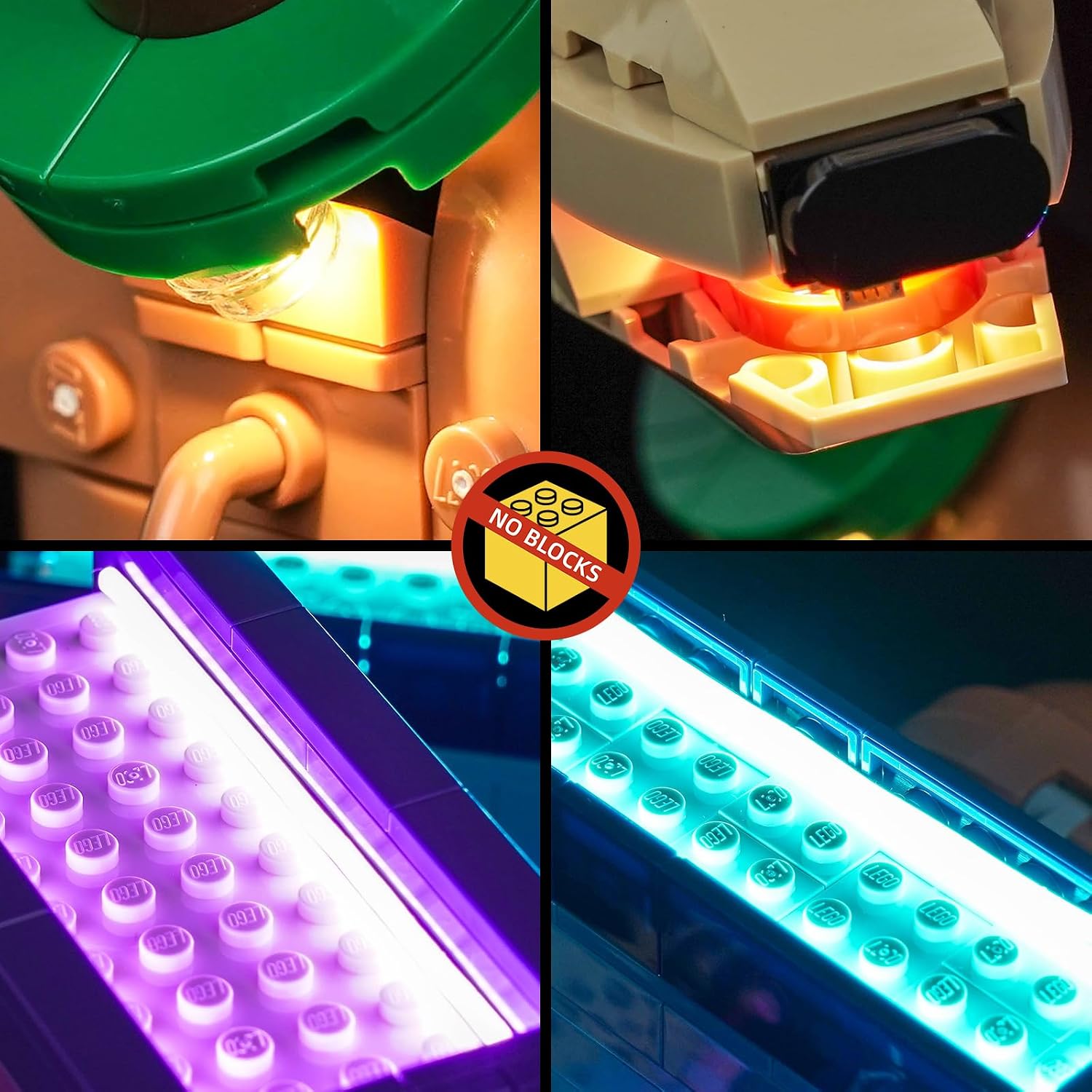 BrickBling LED Light Compatible with Lego Slinky Dog Bookends 43301 | Middle Space Left Open for Books-Excluding Model